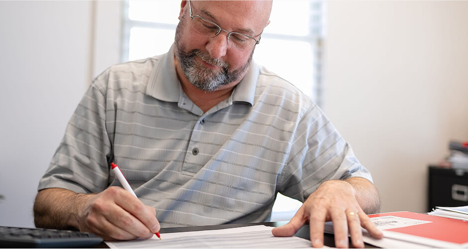 Lynch office with a truck